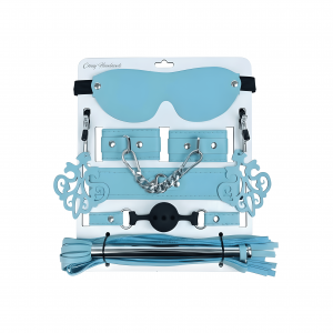 Набор премиум БДСМ девайсов "Crazy Handmade" кожа, тиффани